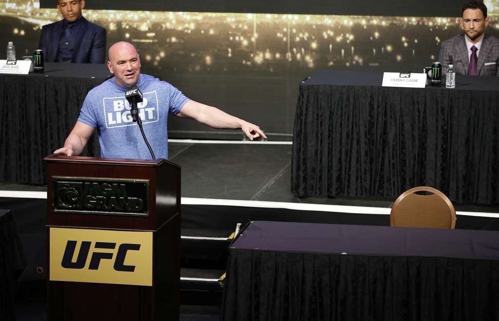 UFC Dana White has not commented on Brock Lesnar’s retirement. Photo: AP
