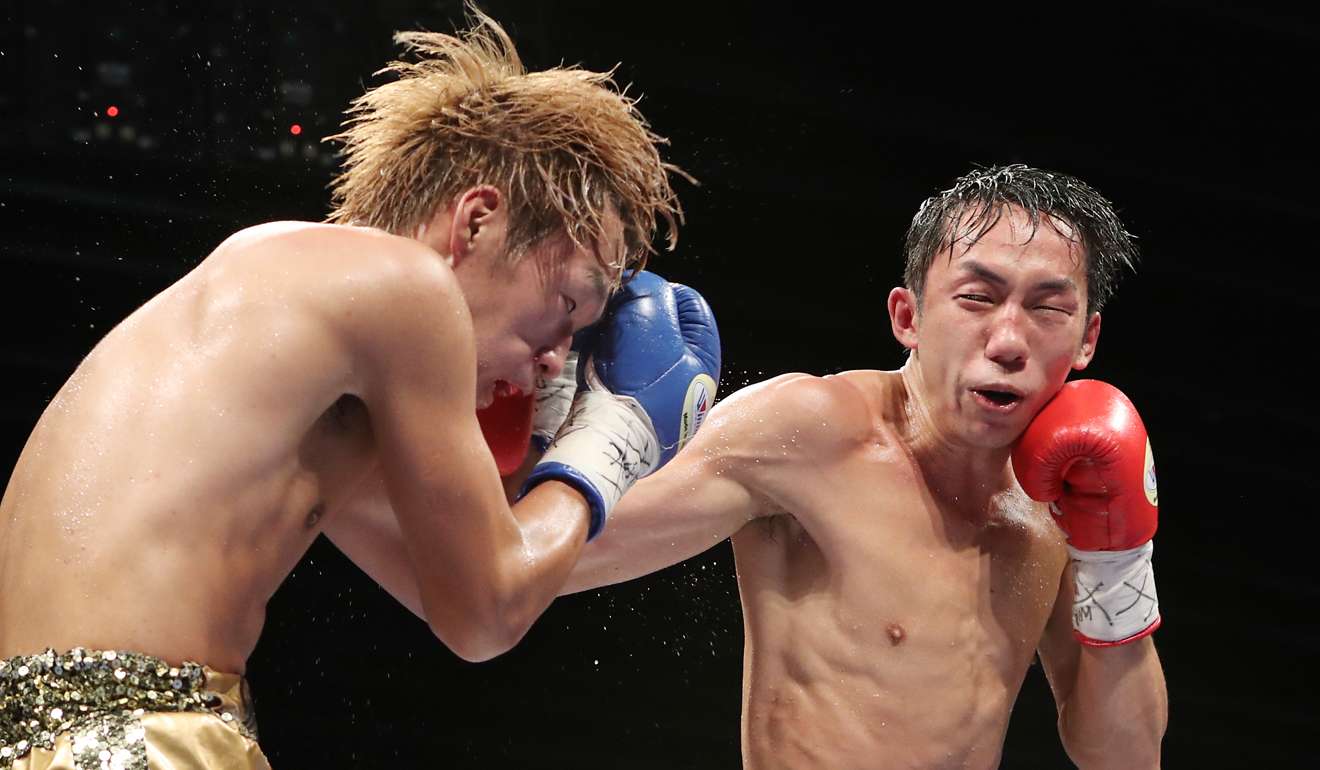 Rex Tso pounds Japanese fighter Ryuto Maekawa in his last fight in October 2016. Photo: Edward Wong
