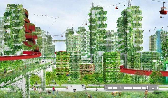 An artist’s impression of Liuzhou’s plans for a ‘Forest City’