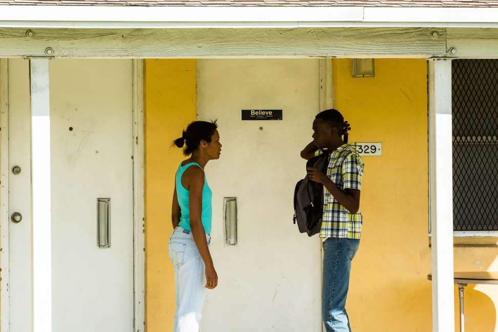 Naomie Harris and Ashton Sanders play mother and son in Moonlight.