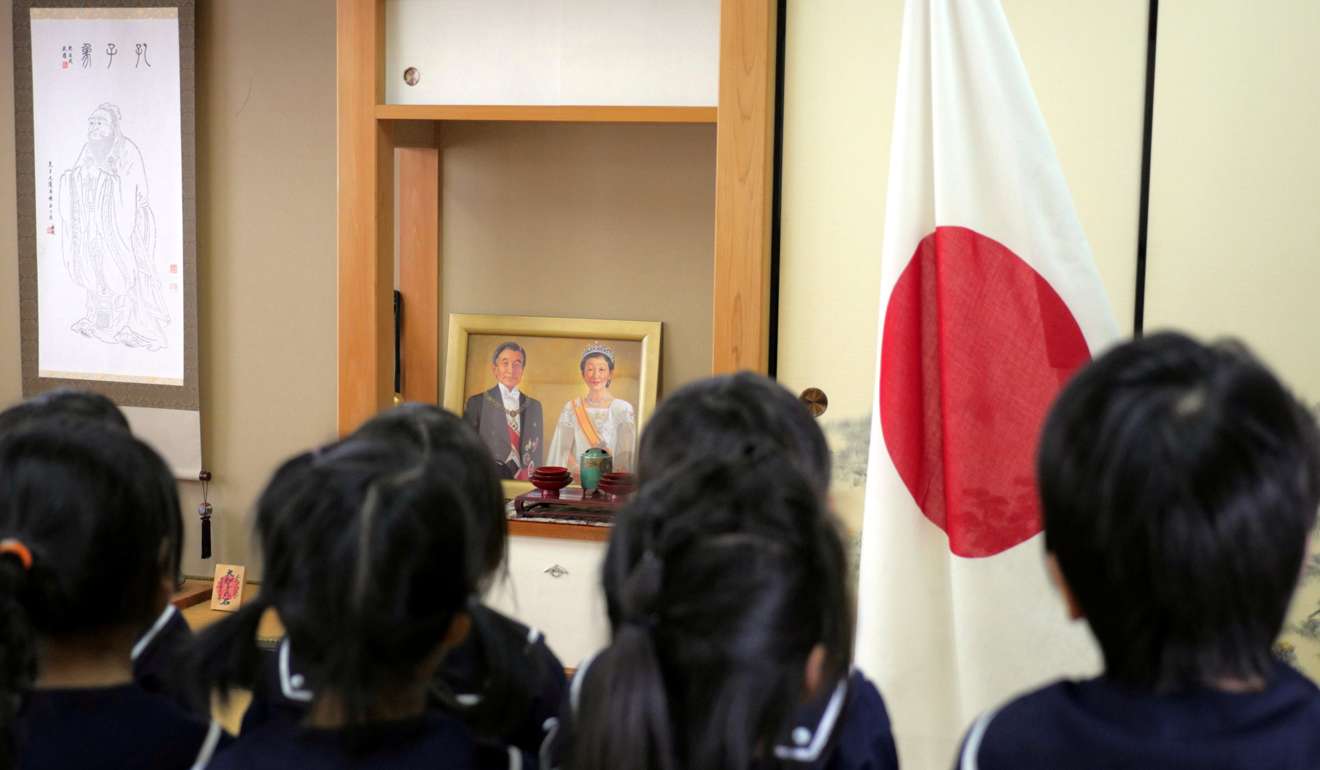 Students at Tsukamoto kindergarten in Osaka, Japan. Photo: Reuters