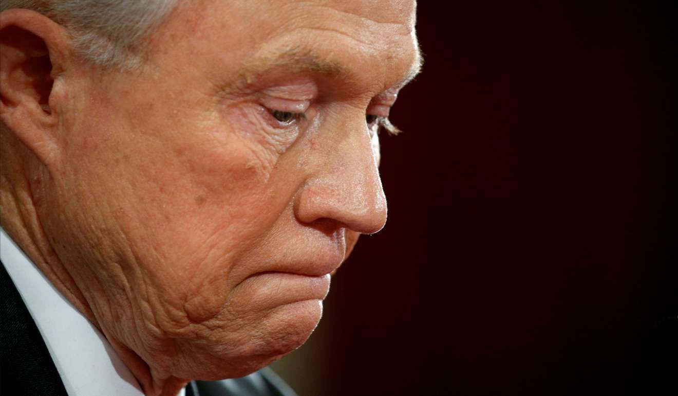 Jeff Sessions testifies at his Senate Judiciary Committee confirmation hearing on January 10. Photo: Reuters