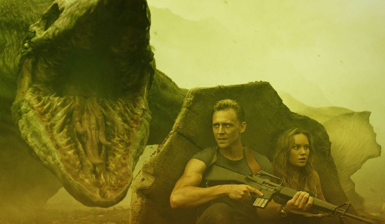 Tom Hiddleston and Brie Larson in Kong: Skull Island.