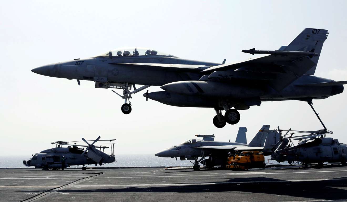 he Japanese and US navies are conducting joint exercises in the East China Sea. Photo: Reuters