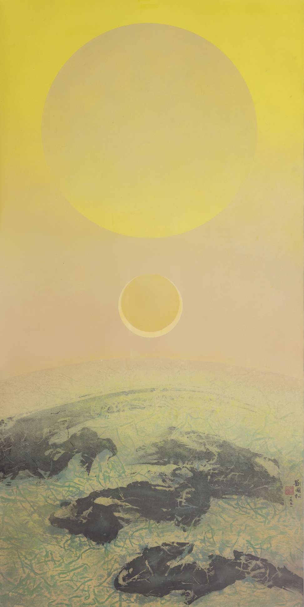 The Composition of Distance No. 18 (1971), by Liu Kuo-sung, one of the works in the MGM Cotai Chairman's Collection. Photo: Handout