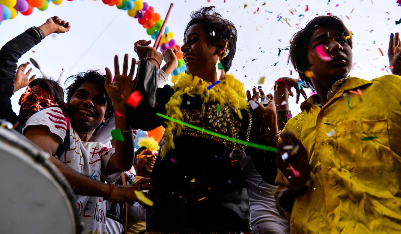 Indian members and supporters of the LGBTQ community take part in a pride parade in New Delhi. Photo: AFP