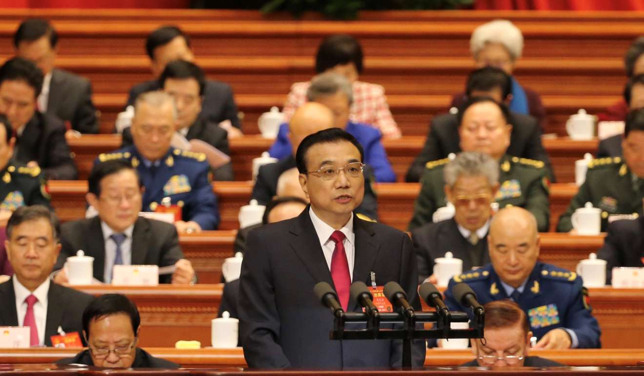 In his work report before the opening of this year’s NPC, Premier Li Keqiang said calls for Hong Kong independence “would lead nowhere”. Photo: Reuters