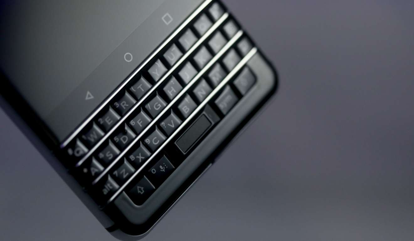 The keypad on the Blackberry KEYone. Photo: Bloomberg