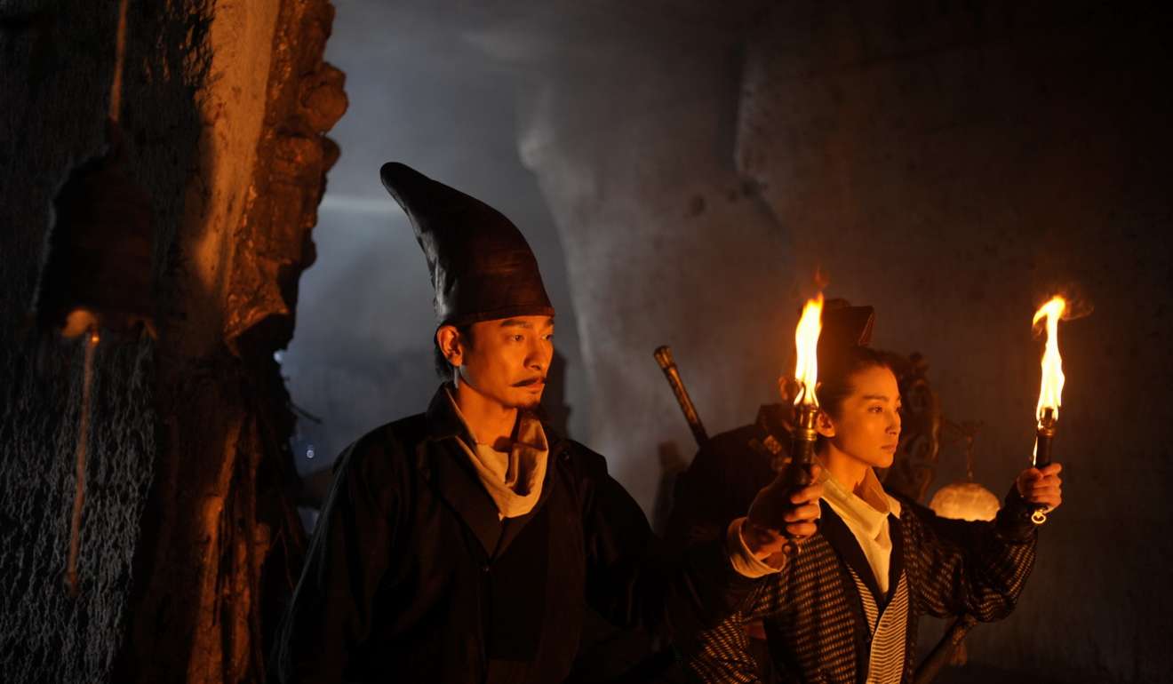 Andy Lau and Li Bingbing in Detective Dee and the Mystery of the Phantom Flame.
