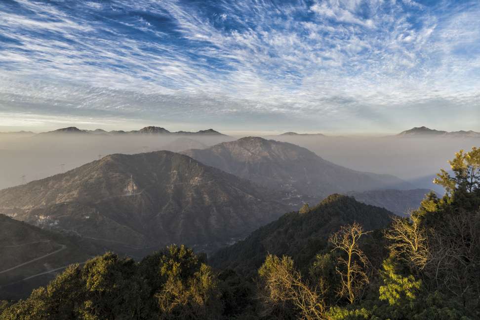 View from Kunjapuri Devi Temple in the Himalayan foothills. Photo: Shutterstock