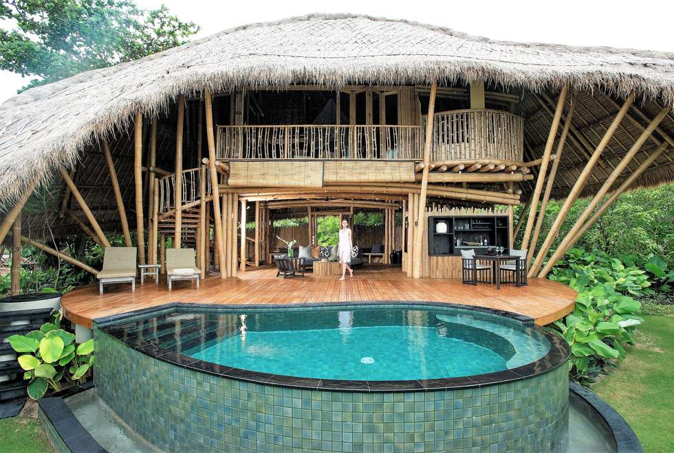 Each villa has a private plunge pool.
