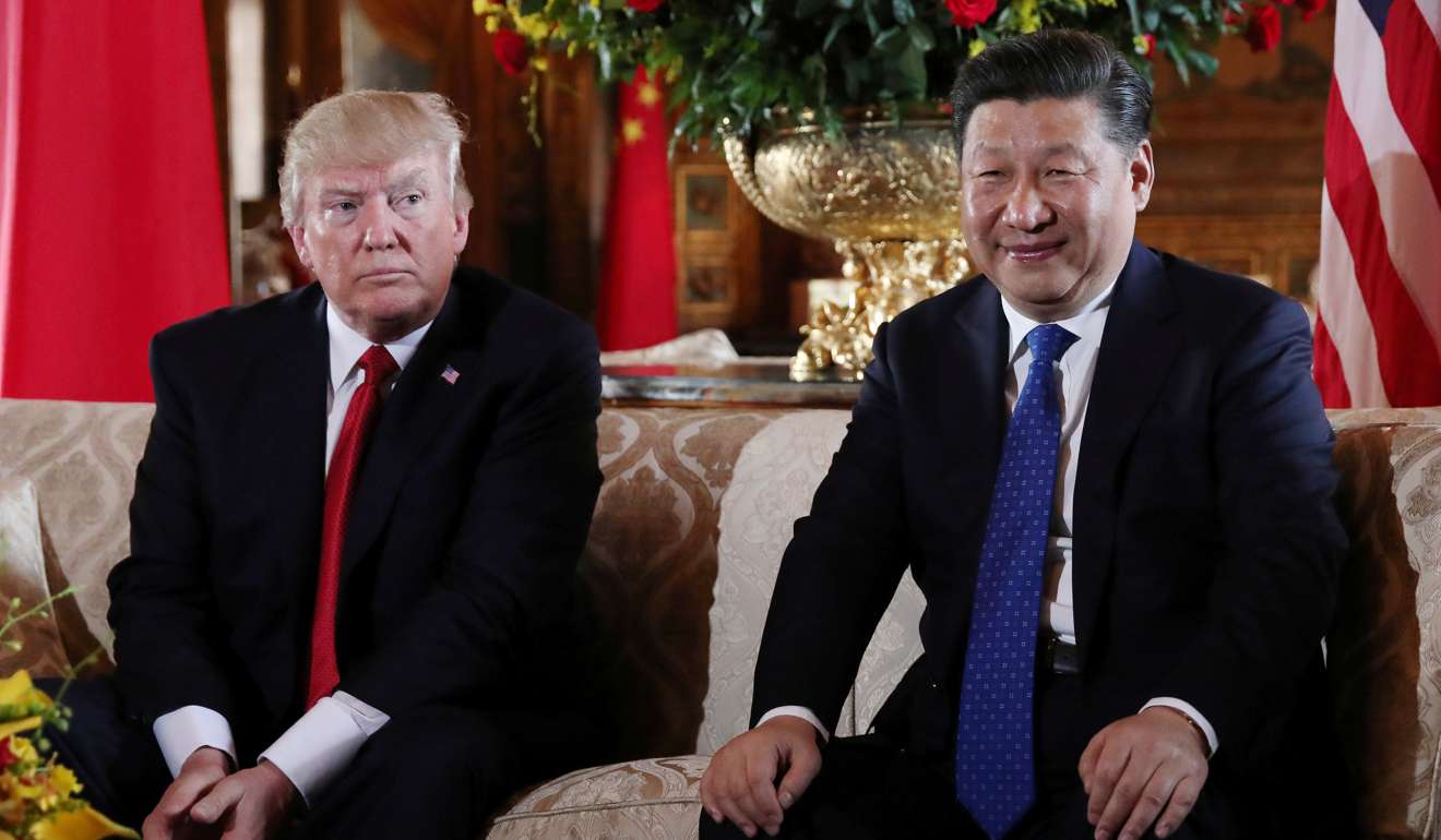 Donald Trump welcomes Xi Jinping at Mar-a-Lago state in Palm Beach. Photo: Reuters