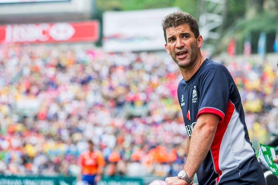 Gareth Baber in his stint as Hong Kong coach before going to Fiji. Photo: HKRU