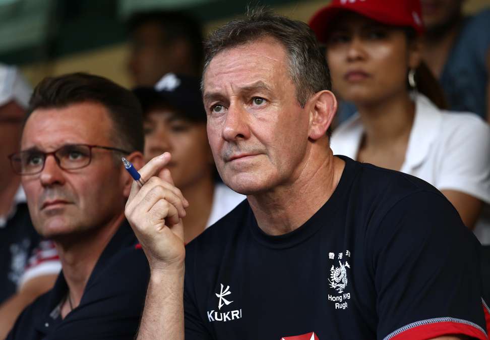 Dai Rees (left) with compatriot Leigh Jones, who coaches the Hong Kong 15-a-side team. Photo: Jonathan Wong