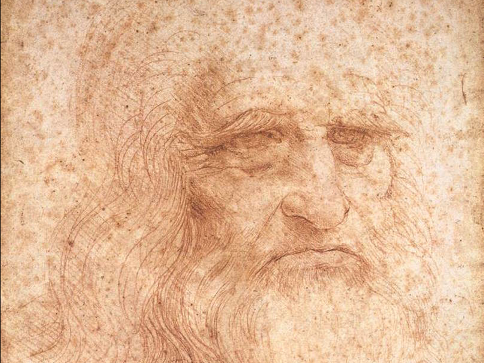 A da Vinci drawing largely believed to be a self portrait. Photo: Wikimedia Commons