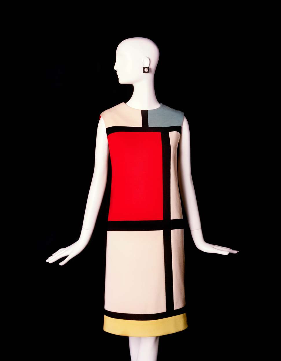 The Mondrian Dress, designed by Yves Saint Laurent, is based on a famous Mondrian painting