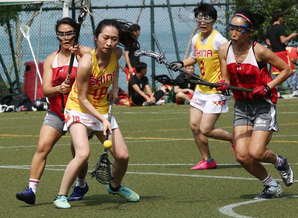 Hong Kong’s women’s team in action against China at Stanley Ho Sports Centre.