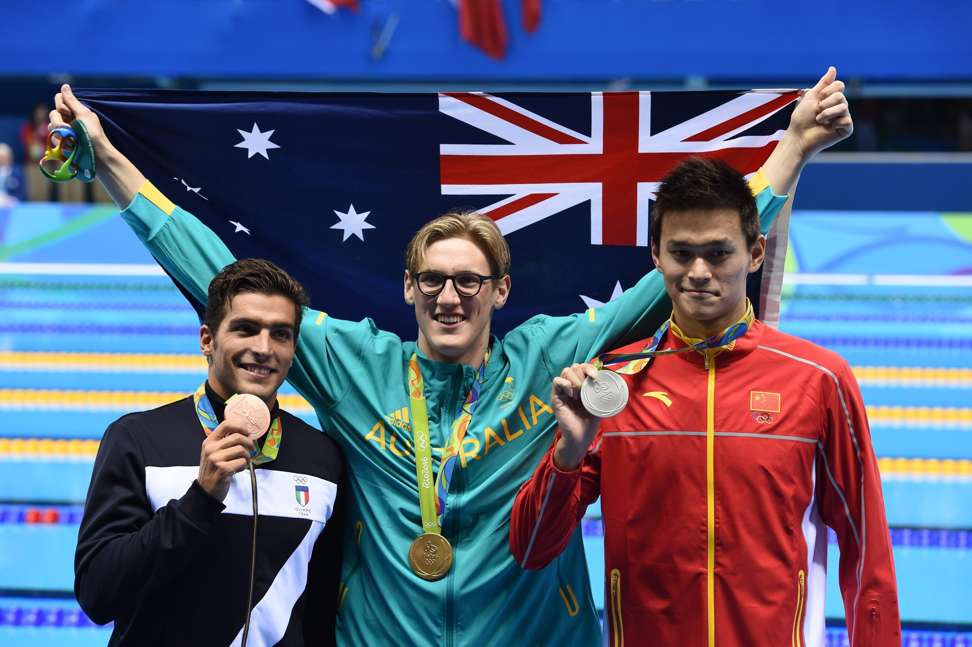 Sun became embroiled in an ugly war of words with eventual gold medal winner Mack Horton of Australia at last year’s Olympics. Photo: EPA