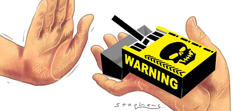 There is strong research evidence corresponding with common sense that larger warnings have greater impact. Illustration: Craig Stephens