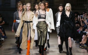 Models on Hong Kong brand Id’s runway show at Paris Fashion Week. Models on Hong Kong brand Id’s runway show at Paris Fashion Week.