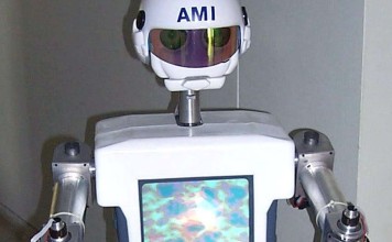 A robot named AMI (Artificial Intelligence Multimedia Innovative Human Robot), built by South Korean Yang Hyun-seung, a professor of electrical engineering and computer science at the Korea Advanced Institute of Science and Technology Photo: Reuters, KAIST