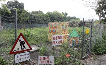 The area of disputed land in Fanling. Photo: SCMP Pictures