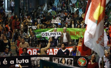 Demonstrators are out in force over many issues in Rio de Janeiro ahead of the Olympics. Photo: EPA