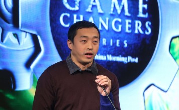 Jeff Chau, Mtel’s chief technology officer, talking at last December’s Game Changers forum in Hong Kong. Photo: K.Y. Cheng