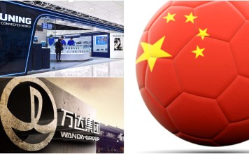 Suning and Wanda are among China's mega corporations getting heavily involved in football