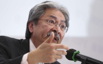 Chief executive candidate John Tsang Chun-wah. Photo: K. Y. Cheng