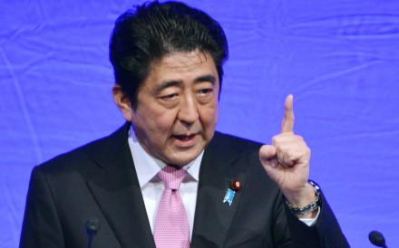 The comments by Katsuto Momii are likely to become an additional diplomatic headache for Prime Minister Shinzo Abe. Photo: AFP