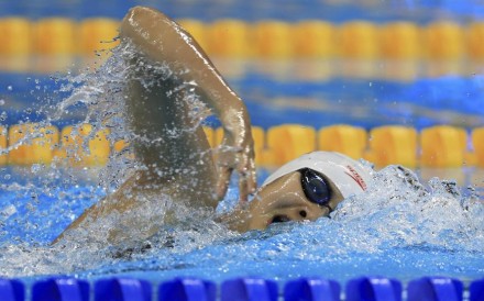 Ai Yanhan of China competes at the Olympics Aquatic Stadium in Rio de Janeiro. Photo: Reuters Ai Yanhan of China competes at the Olympics Aquatic Stadium in Rio de Janeiro. Photo: Reuters