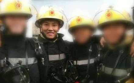 Thomas Cheung (second from left) is survived by his wife and their four-month-old child. Photo: SCMP Pictures