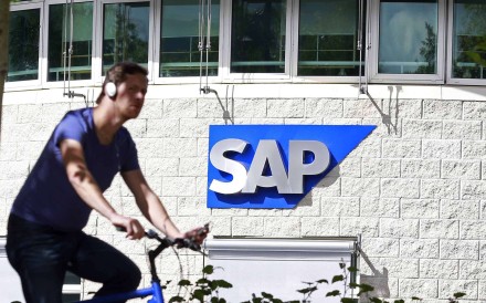 According to SAP, AliCloud will jointly market and help deploy its Hana One and other “software-as-a-service” solutions on the mainland. Photo: Reuters