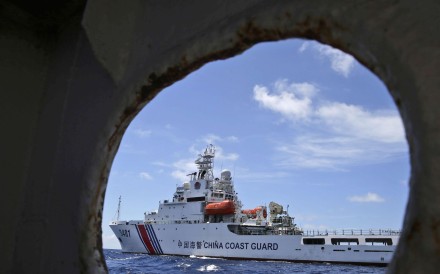 A Chinese Coast Guard ship in the South China Sea. Photo: AP