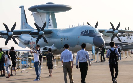 China’s KJ-500 airborne early warning and control aircraft is displayed at the Zhuhai Airshow 2016. Photo: Dickson Lee