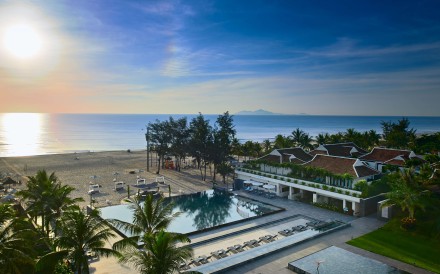 Pullman Danang Beach Resort is directly on the Danang beach and is only 10 minutes from the airport and downtown.