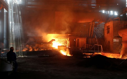 Steel production in Fenyang, Shanxi province. Donald Trump has been accused of stacking his economic team with veterans of US steel interests. Photo: Reuters