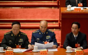 Ling Jihua next to generals Guo Boxiong, Xu Qiliang at the closing of the 18th Communist Party Congress at the Great Hall of the People in Beijing on 14 November 2012. Photo: AFP Ling Jihua next to generals Guo Boxiong, Xu Qiliang at the closing of the 18th Communist Party Congress at the Great Hall of the People in Beijing on 14 November 2012. Photo: AFP