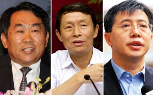 Xinhua's article says members of the Secretary Gang included several top aides and former personal secretaries of Zhou Yongkang, including former Sichuan vice-governor Guo Yongxiang (from left), former chairman of the Sichuan political advisory committee Li Chongxi, and former deputy governor of Hainan province Ji Wenlin. Xinhua's article says members of the Secretary Gang included several top aides and former personal secretaries of Zhou Yongkang, including former Sichuan vice-governor Guo Yongxiang (from left), former chairman of the Sichuan political advisory committee Li Chongxi, and former deputy governor of Hainan province Ji Wenlin.