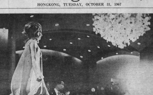 A report in the South China Morning Post, dated October 31 1967, shows “Hongkong’s Twiggy, Mary Blaxell-Slater” during a rehearsal for the Festival of Fashion. Pictures: SCMP
