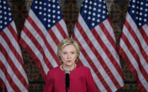 Democratic presidential nominee Hillary Clinton addresses a voter registration rally at Zenbo Shrine in Harrisburg, Pennsylvania. Photo: AFP Democratic presidential nominee Hillary Clinton addresses a voter registration rally at Zenbo Shrine in Harrisburg, Pennsylvania. Photo: AFP