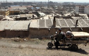 A file picture of a makeshift township housing mining families relocated from slums in Shanxi province. Photo: Simon Song