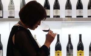 Participants at the International Wine and Spirits Fair are hoping for brisk sales. Photo: K. Y. Cheng