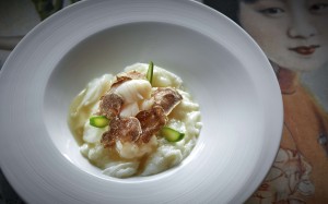 Above & Beyond's wok-fried lobster with egg white and white truffle.