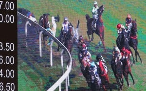 Umberto Rispolo and Jack Wong hit the turf in a nasty fall at Happy Valley last week.