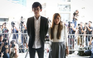 Youngspiration pair Sixtus Baggio Leung Chung-hang and Yau Wai-ching upset many with their ill-fated oath-taking. Photo: Sam Tsang