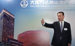 Wang Jianlin, chairman of Dalian Wanda Group, seen at the Dalian Wanda Commercial Properties IPO in 2014. He has now delisted the firm from Hong Kong. Photo: Dickson Lee