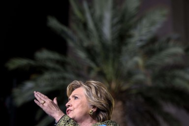 Democratic presidential candidate Hillary Clinton made the comments during a speech to Goldman Sachs, according to Wikileaks. Photo: AFP Democratic presidential candidate Hillary Clinton made the comments during a speech to Goldman Sachs, according to Wikileaks. Photo: AFP