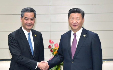The meeting between President Xi Jinping and Leung Chun-ying on the sidelines of the Asia-Pacific Economic Cooperation forum in Peru has led to much speculation. Photo: Xinhua